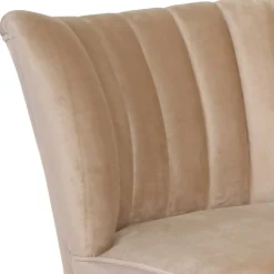 Wohnen Sessel<Wohnzimmersessel in Beige und Nussbaum - Boldo