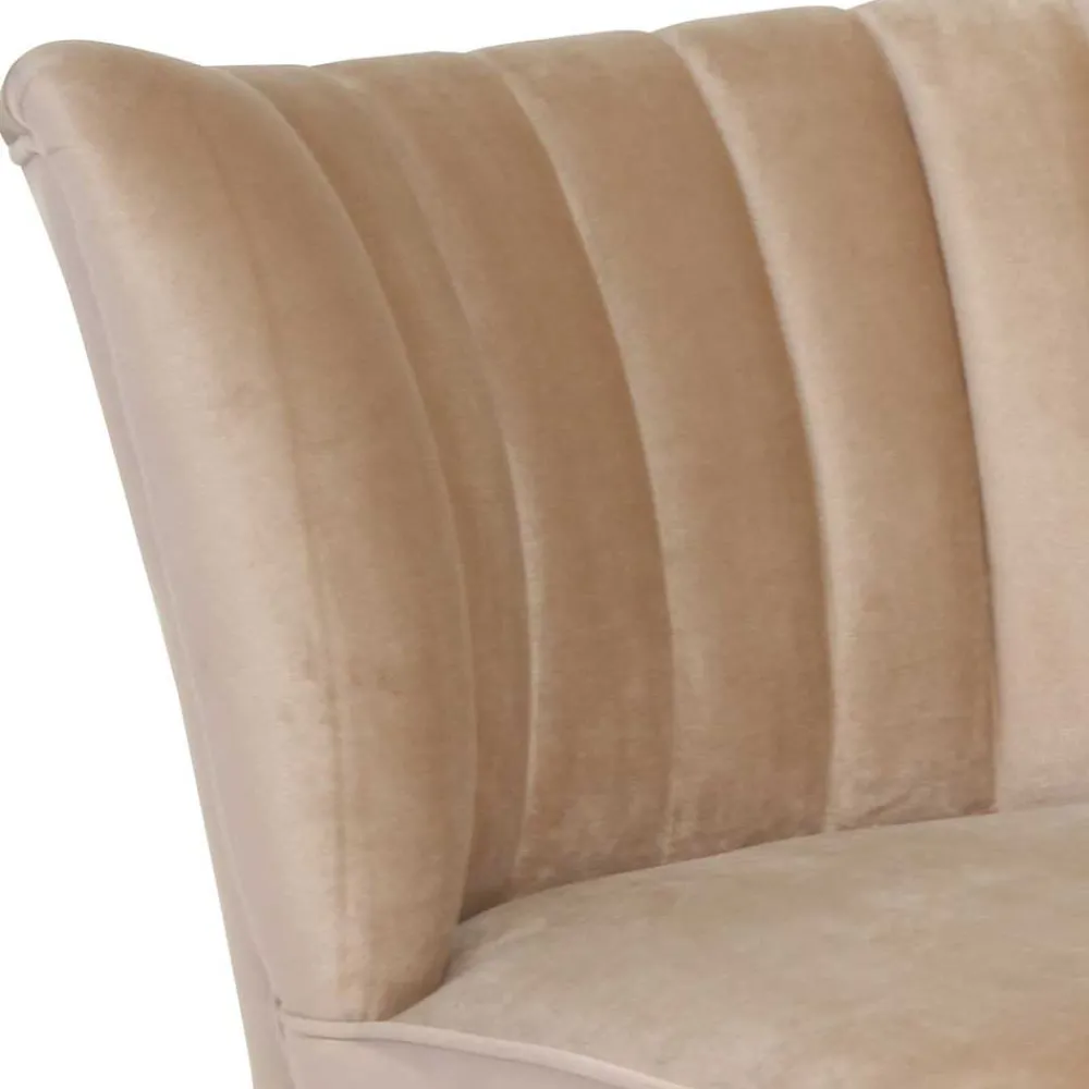 Wohnen Sessel<Wohnzimmersessel in Beige und Nussbaum - Boldo