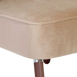 Wohnen Sessel<Wohnzimmersessel in Beige und Nussbaum - Boldo