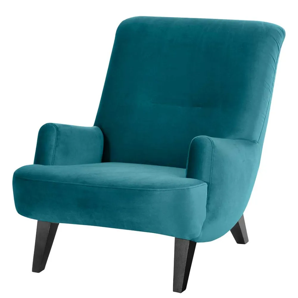 Wohnen Sessel<Wohnzimmersessel in Blau und Schwarz - Frunz