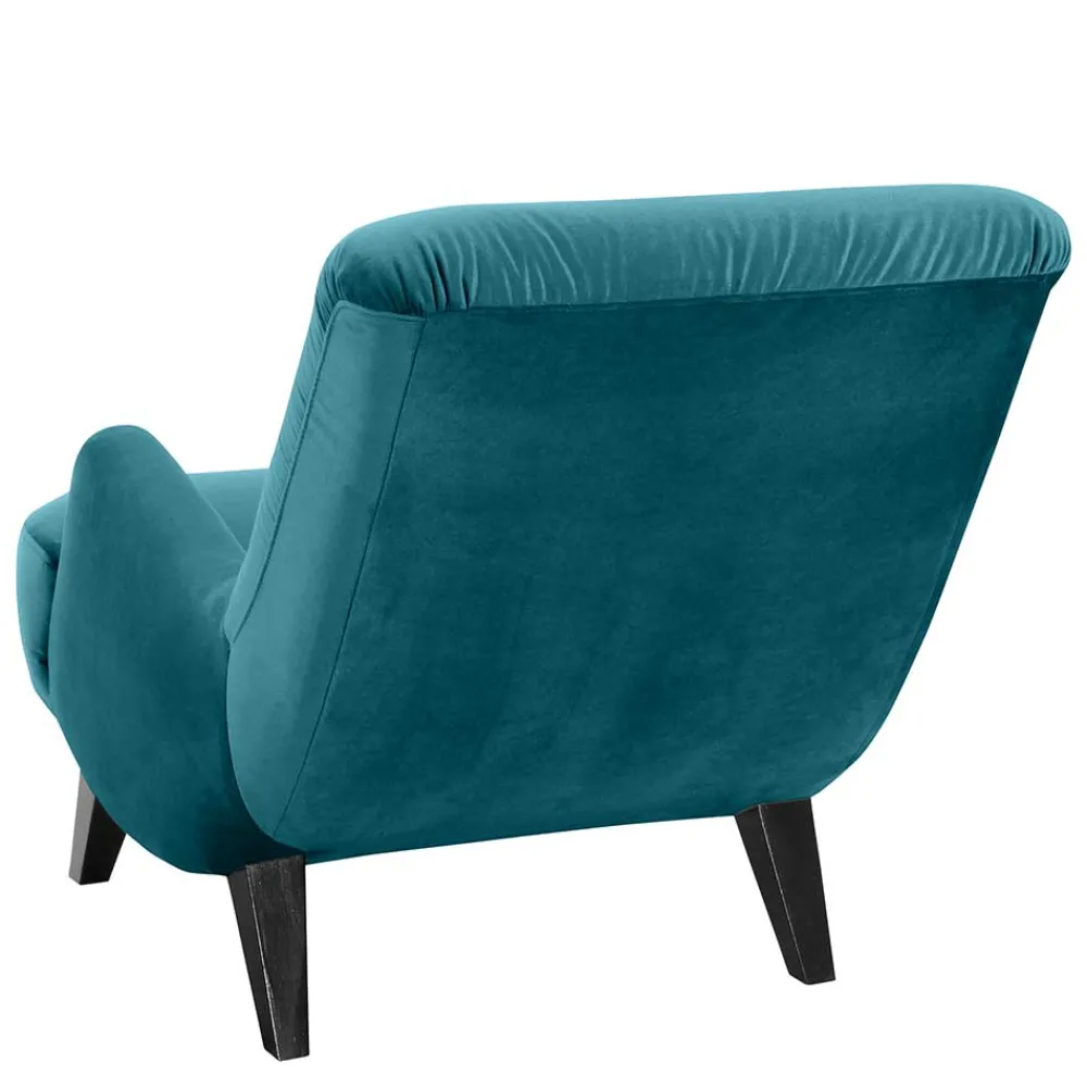 Wohnen Sessel<Wohnzimmersessel in Blau und Schwarz - Frunz