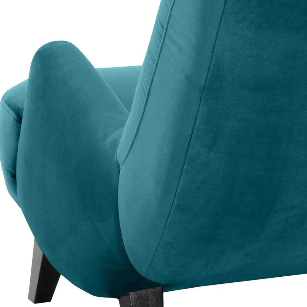 Wohnen Sessel<Wohnzimmersessel in Blau und Schwarz - Frunz