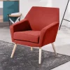 Wohnen Sessel<Wohnzimmersessel in Terracotta Velours - Emjada