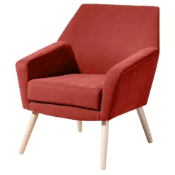 Wohnen Sessel<Wohnzimmersessel in Terracotta Velours - Emjada