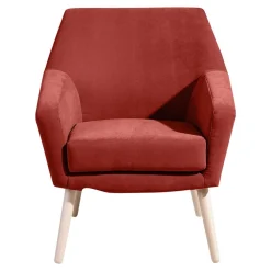 Wohnen Sessel<Wohnzimmersessel in Terracotta Velours - Emjada