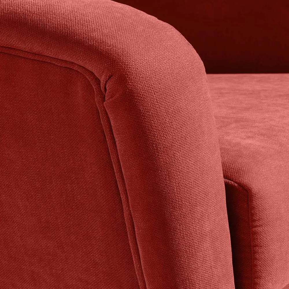 Wohnen Sessel<Wohnzimmersessel in Terracotta Velours - Emjada