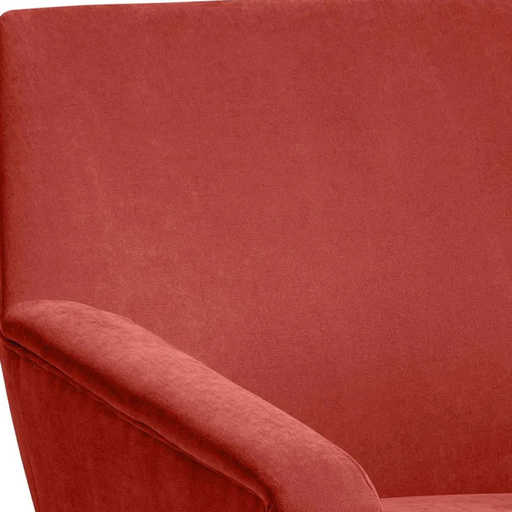 Wohnen Sessel<Wohnzimmersessel in Terracotta Velours - Emjada