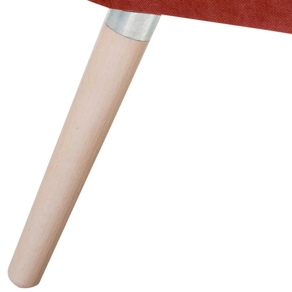 Wohnen Sessel<Wohnzimmersessel in Terracotta Velours - Emjada