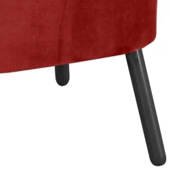 Wohnen Sessel<Wohnzimmersessel in Ziegelrot und Schwarz - Tessini
