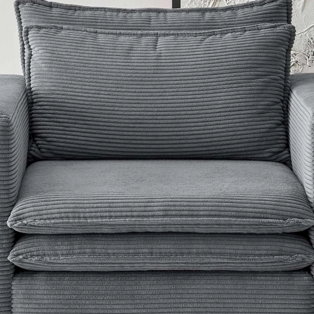 Wohnen Sessel<Wohnzimmersessel und Hocker Set - Ruffos (zweiteilig)