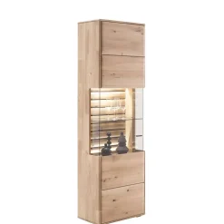 Wohnen Vitrinen<Wohnzimmervitrine in Asteiche Hell - Azzurian