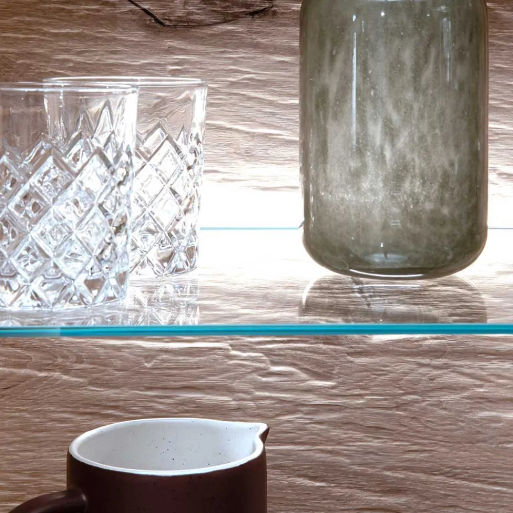 Wohnen Vitrinen<Wohnzimmervitrine mit Licht LED - Bekunion