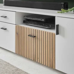 Wohnen Wohnwände<Wohnzimmervitrinen & TV Board & Regal Set - Nenaloro (vierteilig)