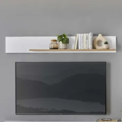 Wohnen Wohnwände<Wohnzimmervitrinen & TV Board & Regal Set - Nenaloro (vierteilig)