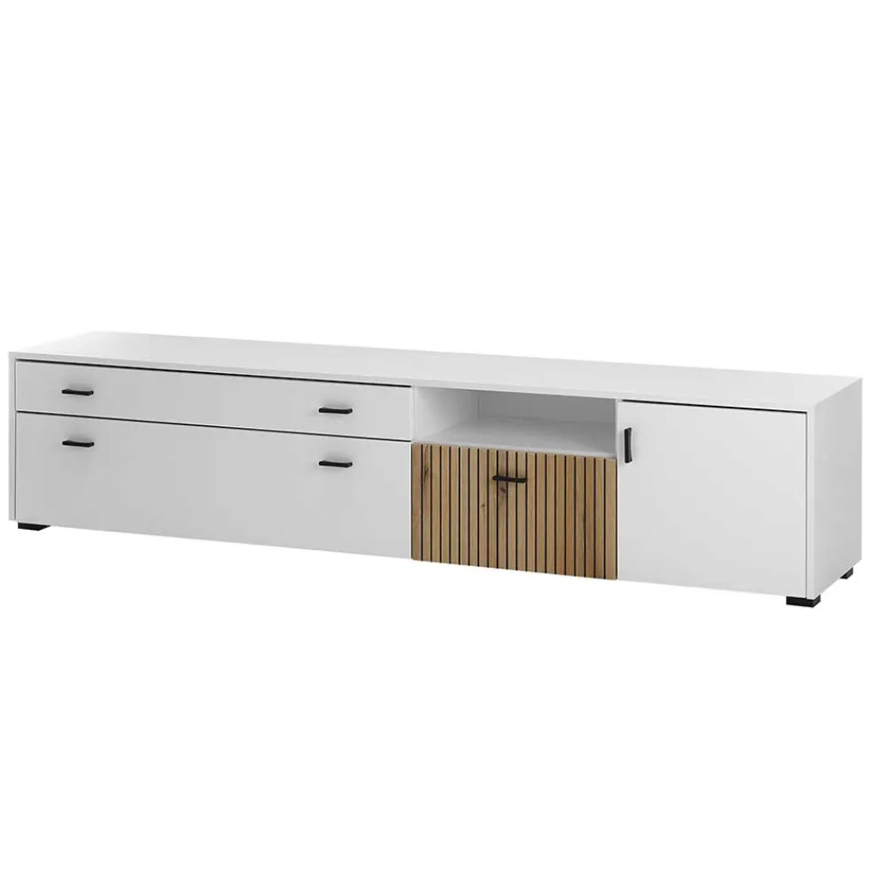 Wohnen Wohnwände<Wohnzimmervitrinen & TV Board & Regal Set - Nenaloro (vierteilig)