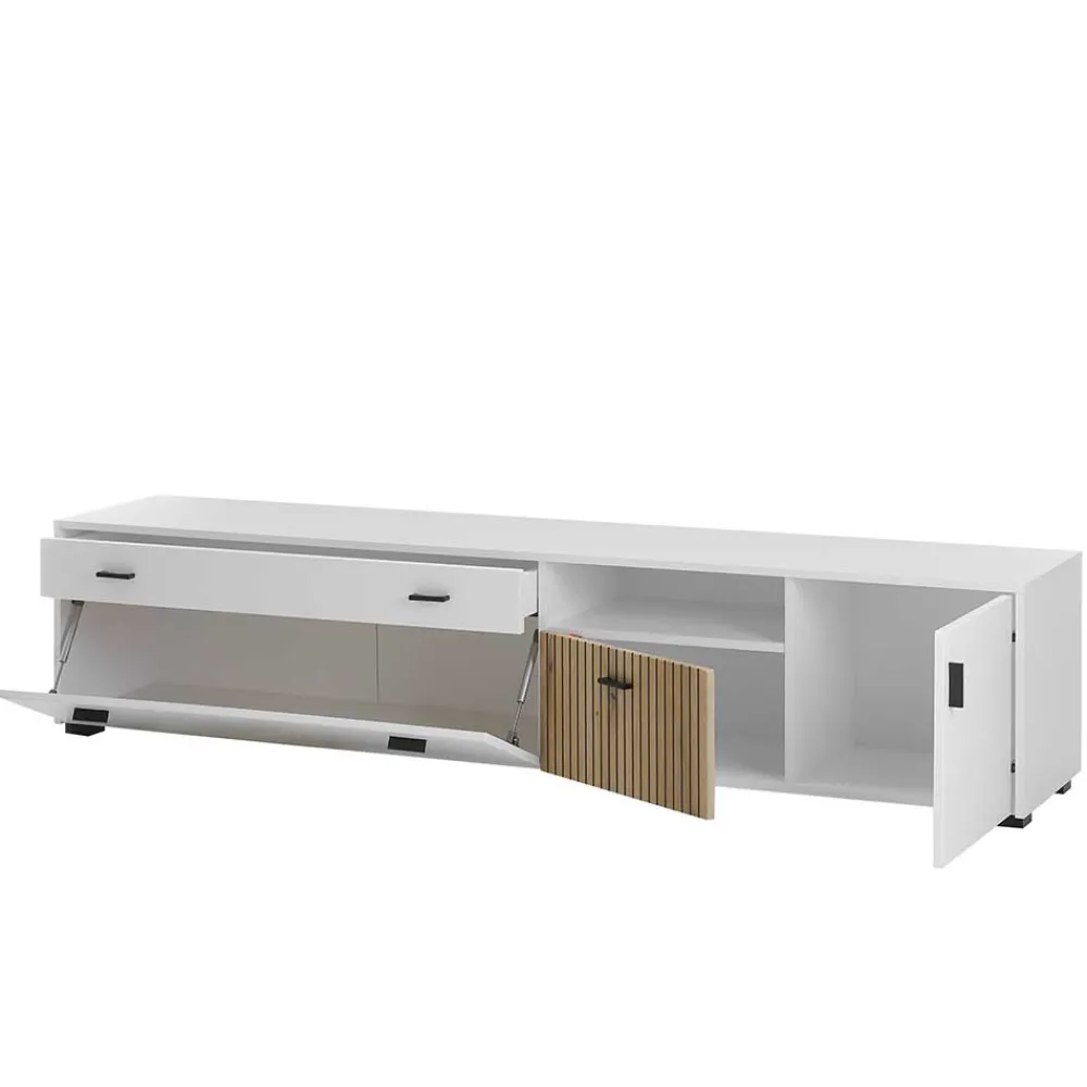 Wohnen Wohnwände<Wohnzimmervitrinen & TV Board & Regal Set - Nenaloro (vierteilig)