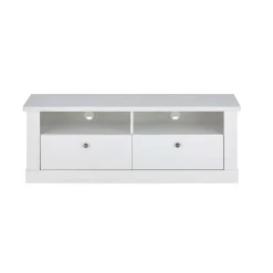 Wohnen Wohnwände<Wohnzimmerwohnwand in weißer Holzoptik Pinie - Liancos (vierteilig)