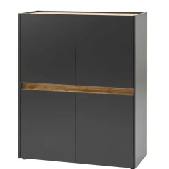 Wohnen Wohnwände<Wohnzimmer-Wohnwand Möbelset - Ahilav (dreiteilig)