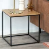 Wohnen Tische<45x45 Beistelltisch in Eiche & Schwarz - Mercadeo