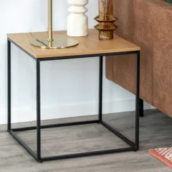 Wohnen Tische<45x45 Beistelltisch in Eiche & Schwarz - Mercadeo