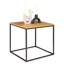 Wohnen Tische<45x45 Beistelltisch in Eiche & Schwarz - Mercadeo