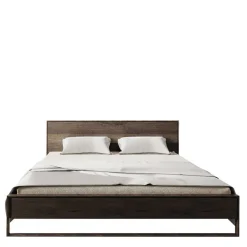 Wohnen Betten<140x200 Bett aus Eiche mit Räucheröl - Beverson