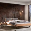 Wohnen Betten<140x200 Bett aus Wildeiche mit Kufen - Maria
