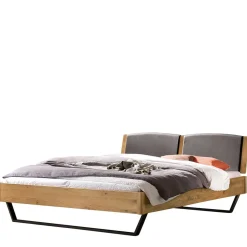 Wohnen Betten<140x200 Bett aus Wildeiche mit Kufen - Maria
