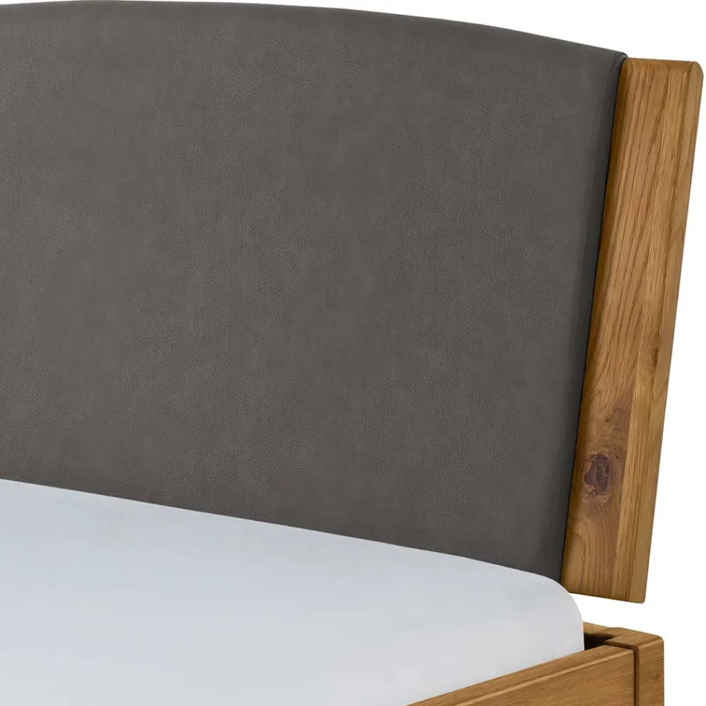 Wohnen Betten<140x200 Bett aus Wildeiche mit Kufen - Maria