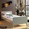 Wohnen Betten<90x200 Bett in Oliv Grün & Gold - Genn