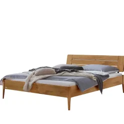 Wohnen Betten<140x200 cm Bettgestell aus Massivholz Wildeiche - Carismata