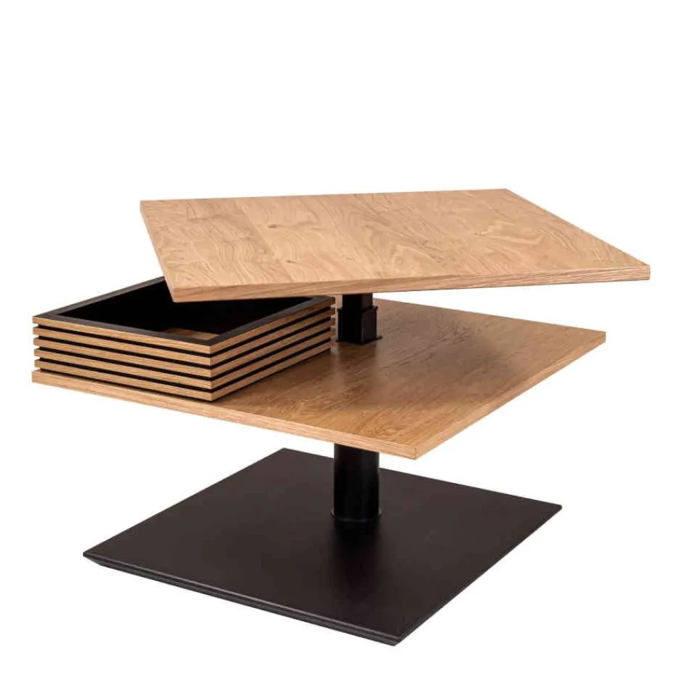 Wohnen Tische<70x70 cm Couchtisch mit Staufach - Portland