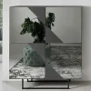 Wohnen Highboards<120x140 cm Highboard mit Spiegelglas in Rauchgrau - Razepta