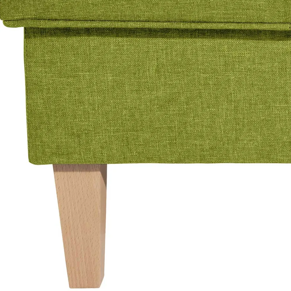 Wohnen Hocker<53x53 cm Hocker in Gelbgrün Stoff - Jenyca