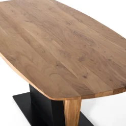 Wohnen Tische<240x100 cm Tisch aus Akazie Massivholz - Moleda