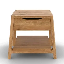 Wohnen Betten<140x200 Designbett aus Wildeiche - Puwa