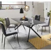 Wohnen Sitzgruppe<180x90 Esstisch & vier Stühle - Pena (fünfteilig)