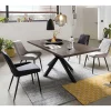 Wohnen Sitzgruppe<180x90 Esszimmertisch & vier Stühle - Rustieke (fünfteilig)