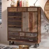 Wohnen Highboards<90x120 Highboard mit 11 Schubladen - Bahiro