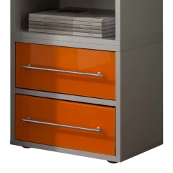 Wohnen Kommoden<45x120 Hochkommode mit Glasfront Orange - Katalonia