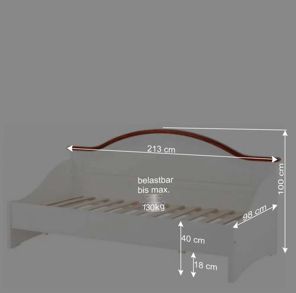 Wohnen Betten<90x200 Landhaus Kojenbett inkl Lattenrost - Beapta