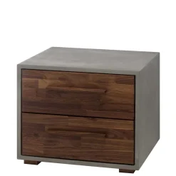 Wohnen Betten<140x200 Polsterbett in Beige und Nussbaum - Kyras