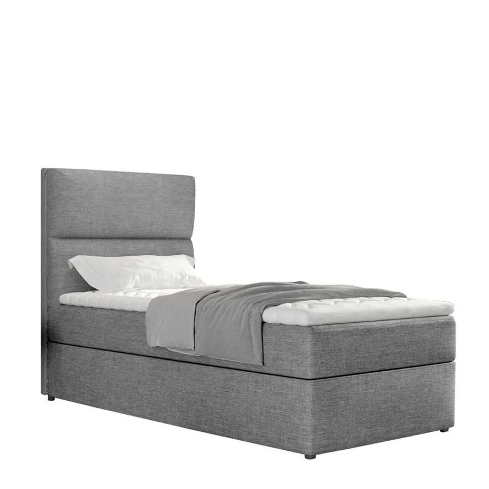 Wohnen Betten<90x200 Polsterbett in Grau - Pandaua