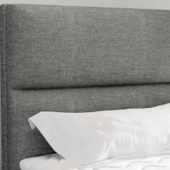 Wohnen Betten<90x200 Polsterbett in Grau - Pandaua