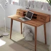 Wohnen Tische<110x58 Schreibtisch Sekretär aus Holz - Eyes