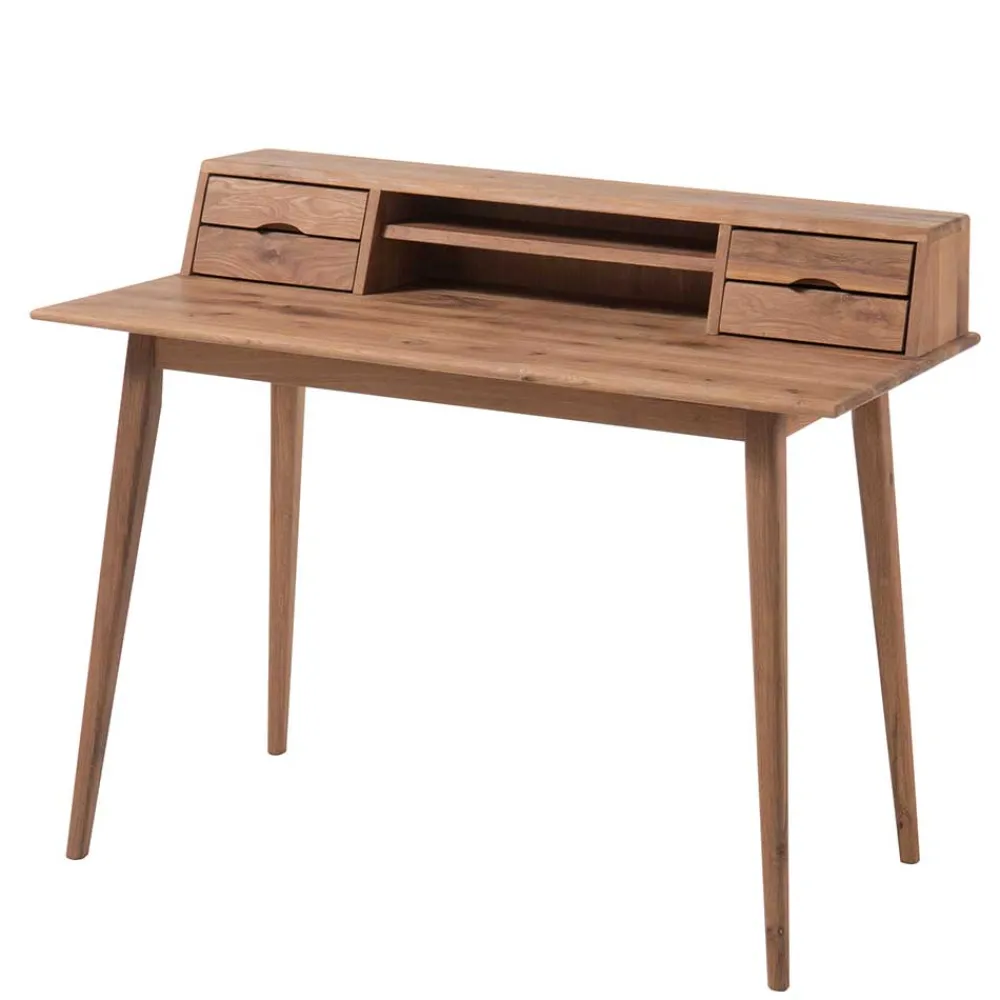 Wohnen Tische<110x58 Schreibtisch Sekretär aus Holz - Eyes