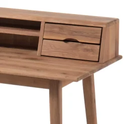 Wohnen Tische<110x58 Schreibtisch Sekretär aus Holz - Eyes