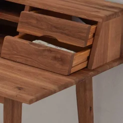 Wohnen Tische<110x58 Schreibtisch Sekretär aus Holz - Eyes