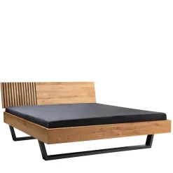 Wohnen Betten<140x200 Wildeiche Bett mit Kufen - Manarola