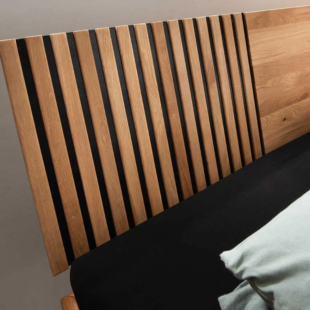 Wohnen Betten<140x200 Wildeiche Bett mit Kufen - Manarola